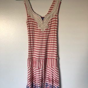Rare Free People Stripped mini dress
